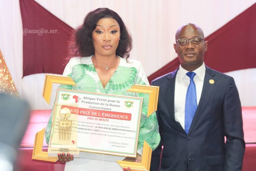 Promotion de la bonne gouvernance : Sabine Dié désignée meilleure promotrice de l’innovation en Côte d'Ivoire