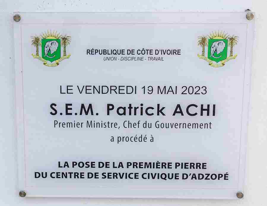 Centre de service civique à Adzopé : Un million de jeunes touchés selon Patrick Achi