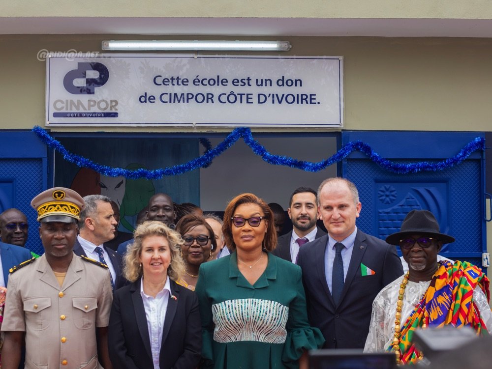 Publireportage / Éducation : l'entreprise Cimpor Côte d'Ivoire inaugure une école maternelle à Attinguié