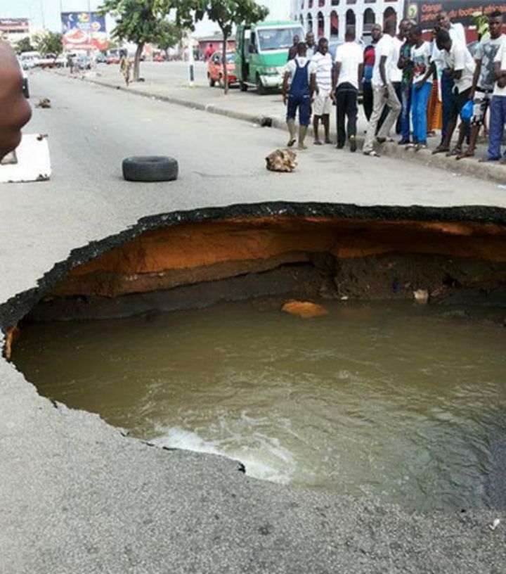 Pluies diluviennes : Mauvaises qualités des routes