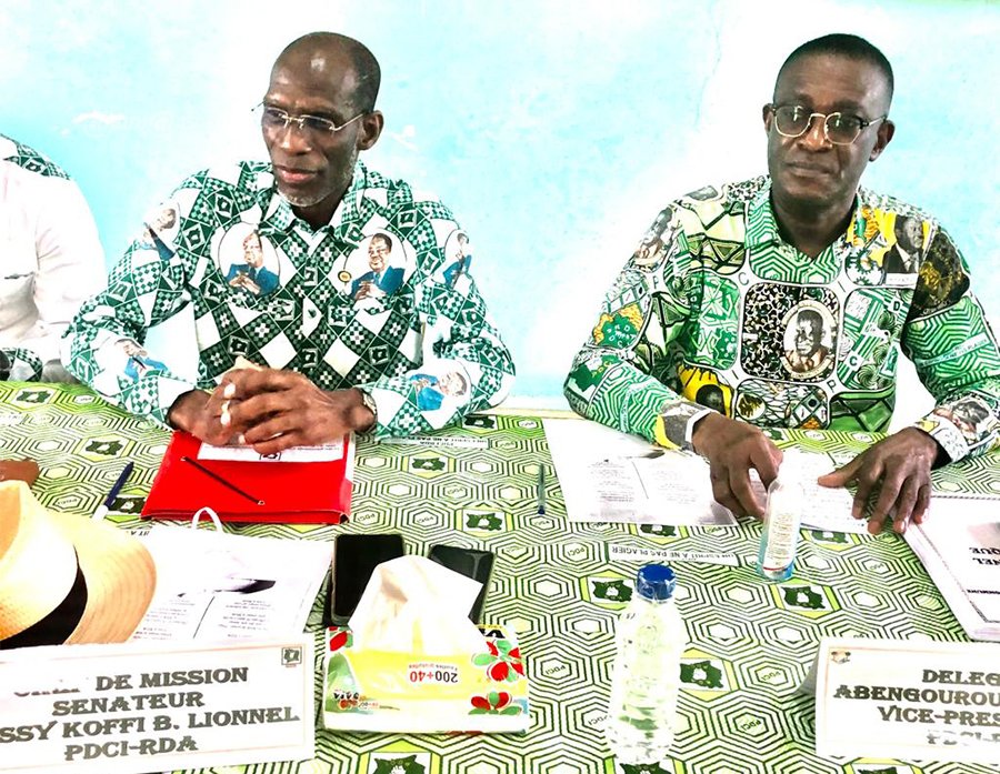 Recevant les missions de la Direction du Pdci-Rda / Le Vice-président Amoakon Banga : « Aux prochaines élections, le Pdci-Rda va récupérer démocratiquement la région »