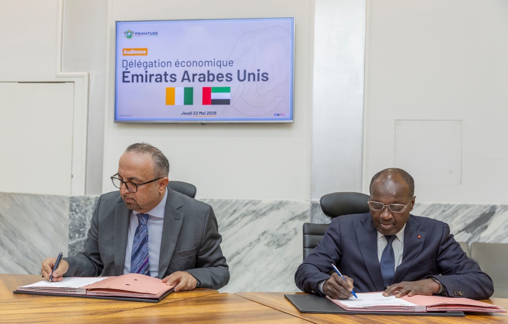 Renforcement du partenariat ivoiro-émirati : les deux pays signent une convention