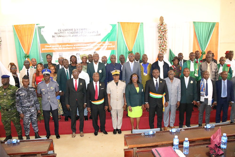 Rentrée académique : l'innovation et l'insertion professionnelle au cœur des priorités  de l’université Jean Lorougnon Guédé 