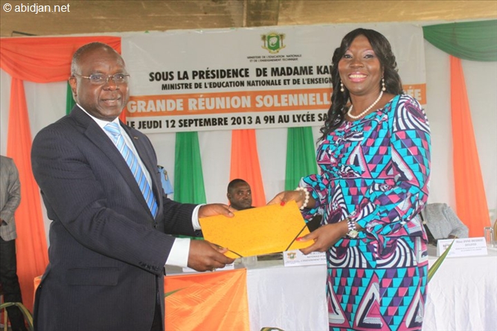 Réunion de rentrée 2013-2014 : le discours de  Kandia Camara