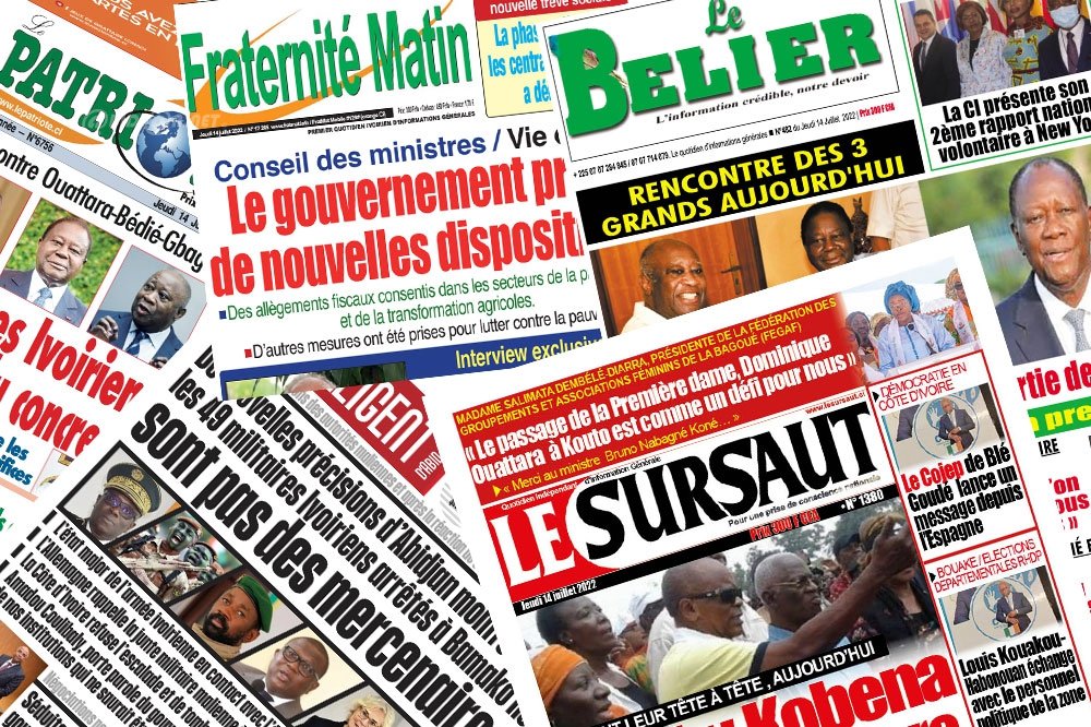 Pressespiegel: Treffen der drei wichtigsten politischen Führer der Elfenbeinküste und Reaktion auf die Verhaftungen der ivorischen Armee in den Schlagzeilen