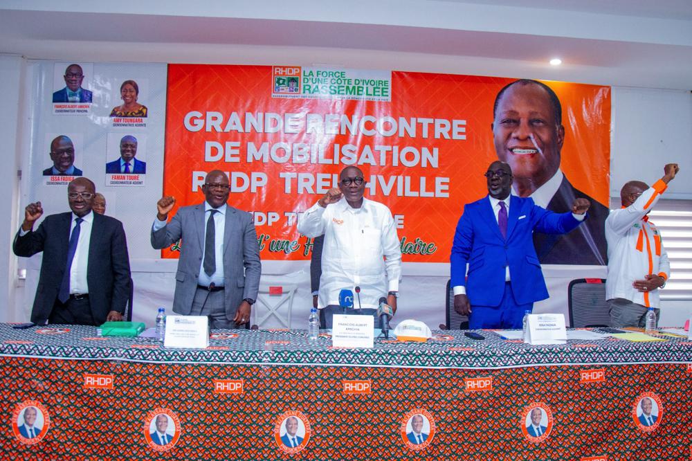 RHDP Treichville – Albert Amichia aux militants : “Nos parrainages sont exclusivement pour le Président ADO”