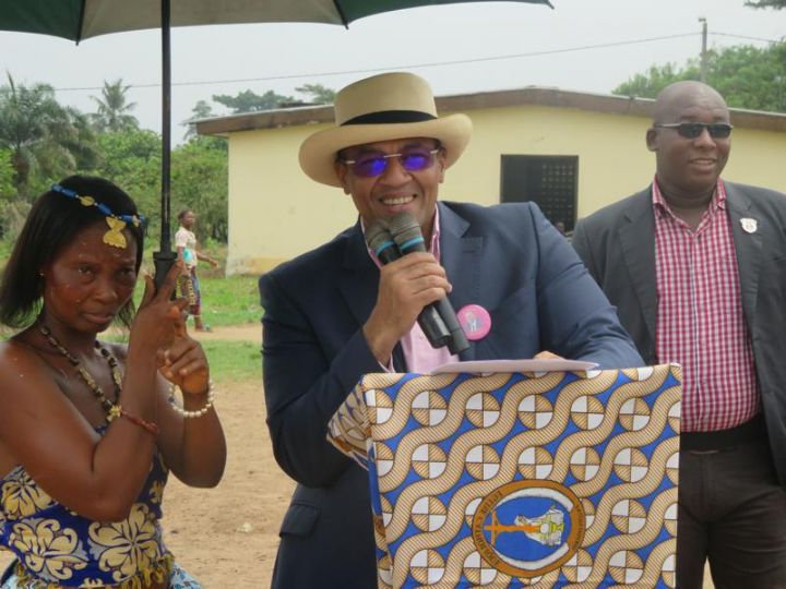 Lakota, le maire Samy Merhy à l’installation d’agents de santé dans le village de Biagouri