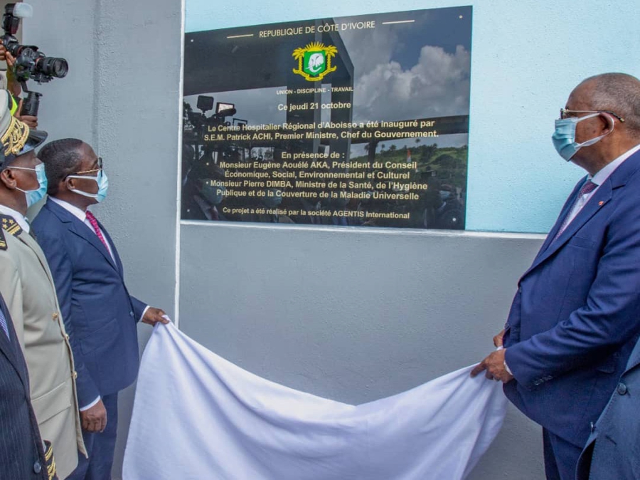 Santé : le Premier Ministre Patrick Achi inaugure le nouveau Centre Hospitalier Régional d’Aboisso, d'un coût de 30 milliards de FCFA