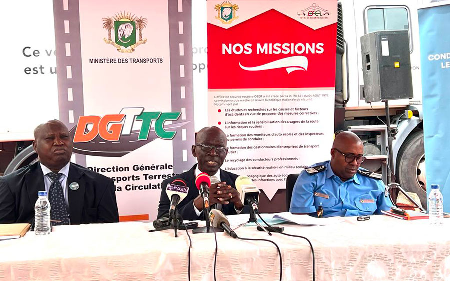 Sécurité routière : La 9e édition de la Semaine nationale de la Sécurité routière lancée autour de la cohabitation des usagers dans la circulation