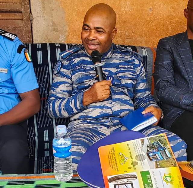 Sécurité routière: la Direction des Transports de Katiola sensibilise dans le village de Lougbonou