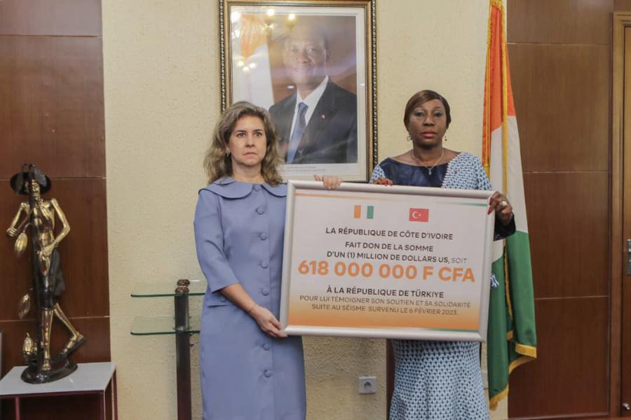 Séismes en Turquie: la Côte d'Ivoire fait un don de 618 millions FCFA