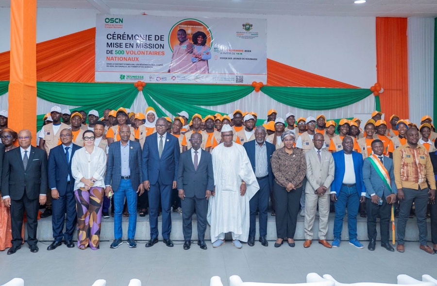 Service civique : Le ministère en charge de la Jeunesse met en mission 500 volontaires nationaux dans 30 mairies à travers le pays
