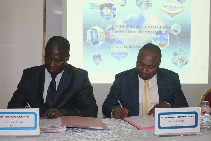 Digitalisation du domaine des assurances: L’ESATIC et CECC Assur signent une convention