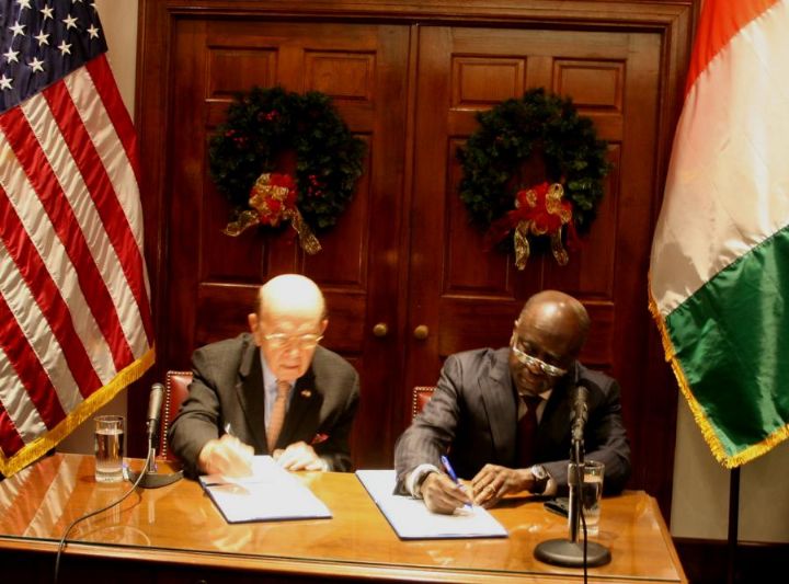 Côte d’Ivoire /Etats-Unis : Signature d’un protocole d’accord