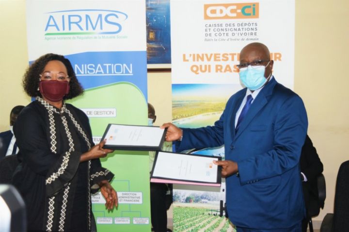 La CDC-CI signe un partenariat avec l’Agence ivoirienne de régulation de la mutualité sociale