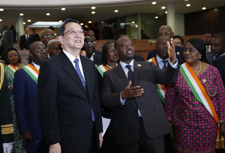 Un dirigeant chinois rencontre le président de l’Assemblée nationale ivoirienne