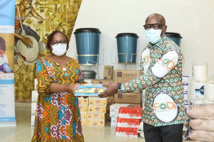 Solidarité Covid-19: Le village d’enfants SOS d’Abobo réceptionne du matériel de protection et des vivres