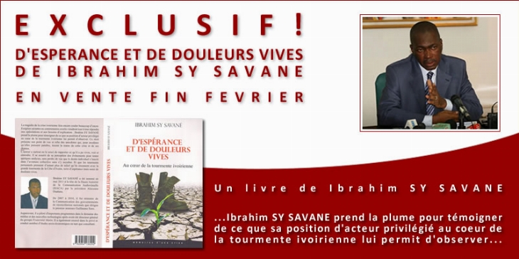 Le nouvel ouvrage de Sy Savané en librairie depuis lundi
