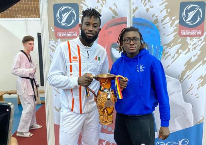 Taekwondo : Cissé Cheick et Gbagbi Ruth respectivement en Or et en Argent à l’Open International de Roumanie