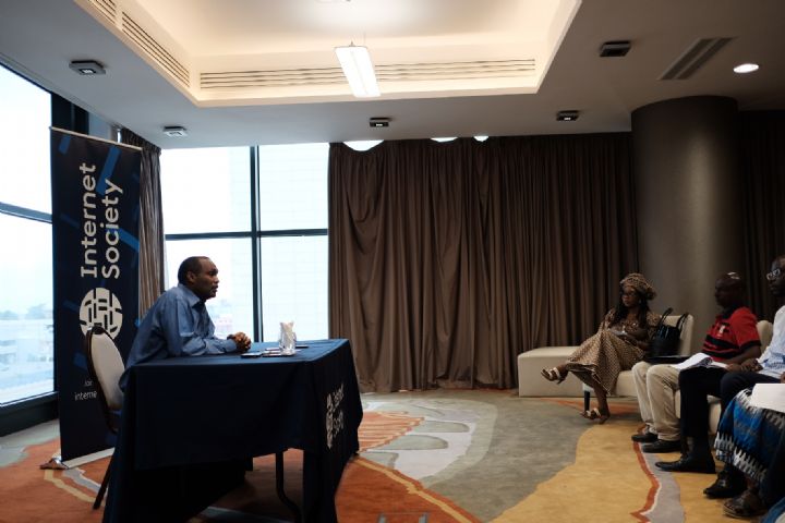 8e édition de « African Peering interconnexion forum »: Dawit Bekele, directeur régional Afrique d’internet Society, face à la presse