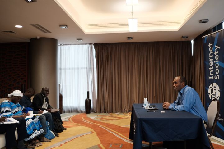 8e édition de « African Peering interconnexion forum »: Dawit Bekele, directeur régional Afrique d’internet Society, face à la presse