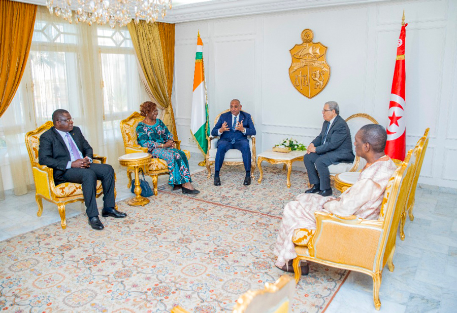 TICAD 8: La délégation ivoirienne conduite par le Premier ministre, Patrick Achi est arrivée à Tunis