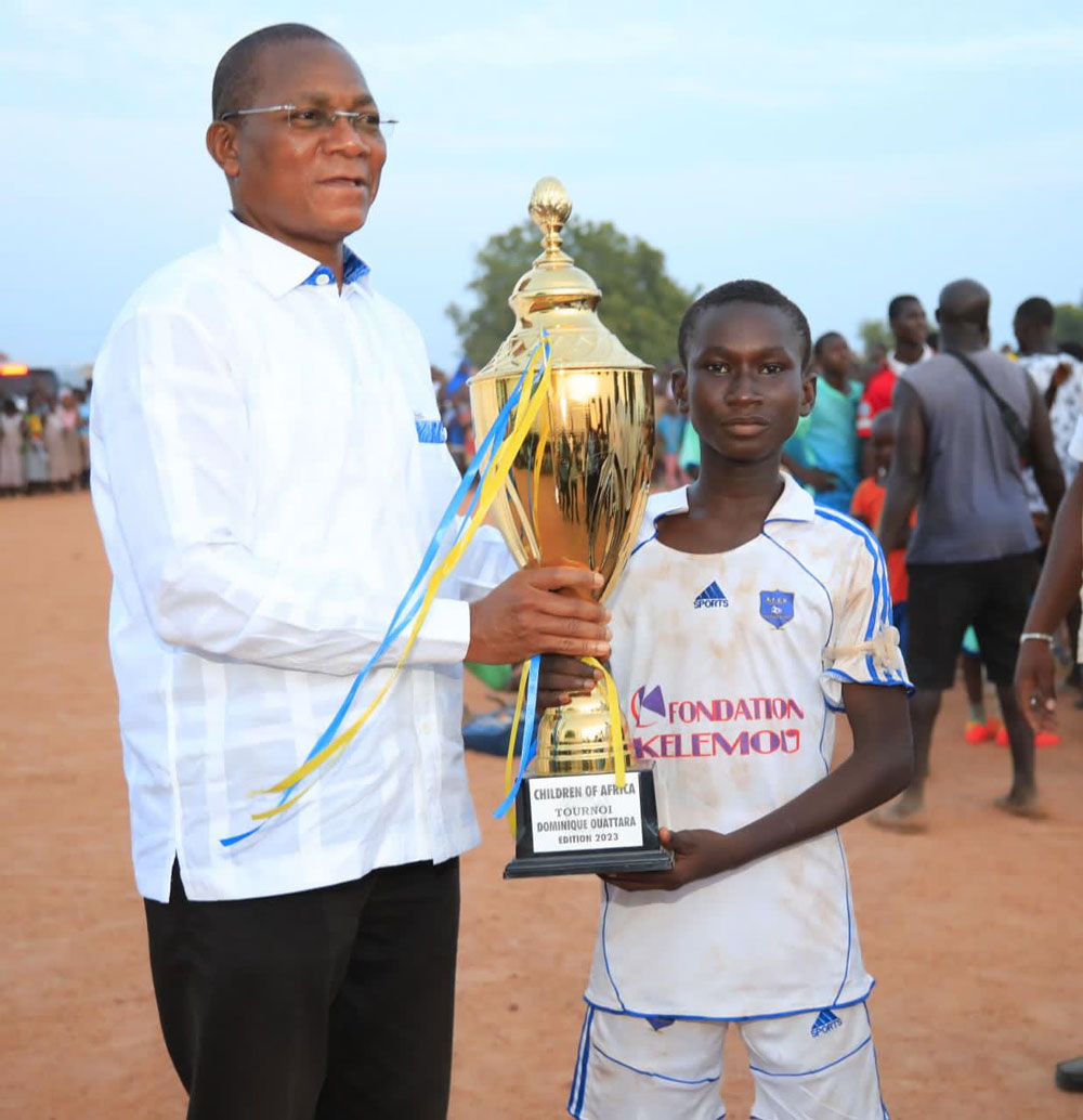 Tournoi Children of Africa dans la Bagoué : Bruno Koné sensibilise à la pratique du sport