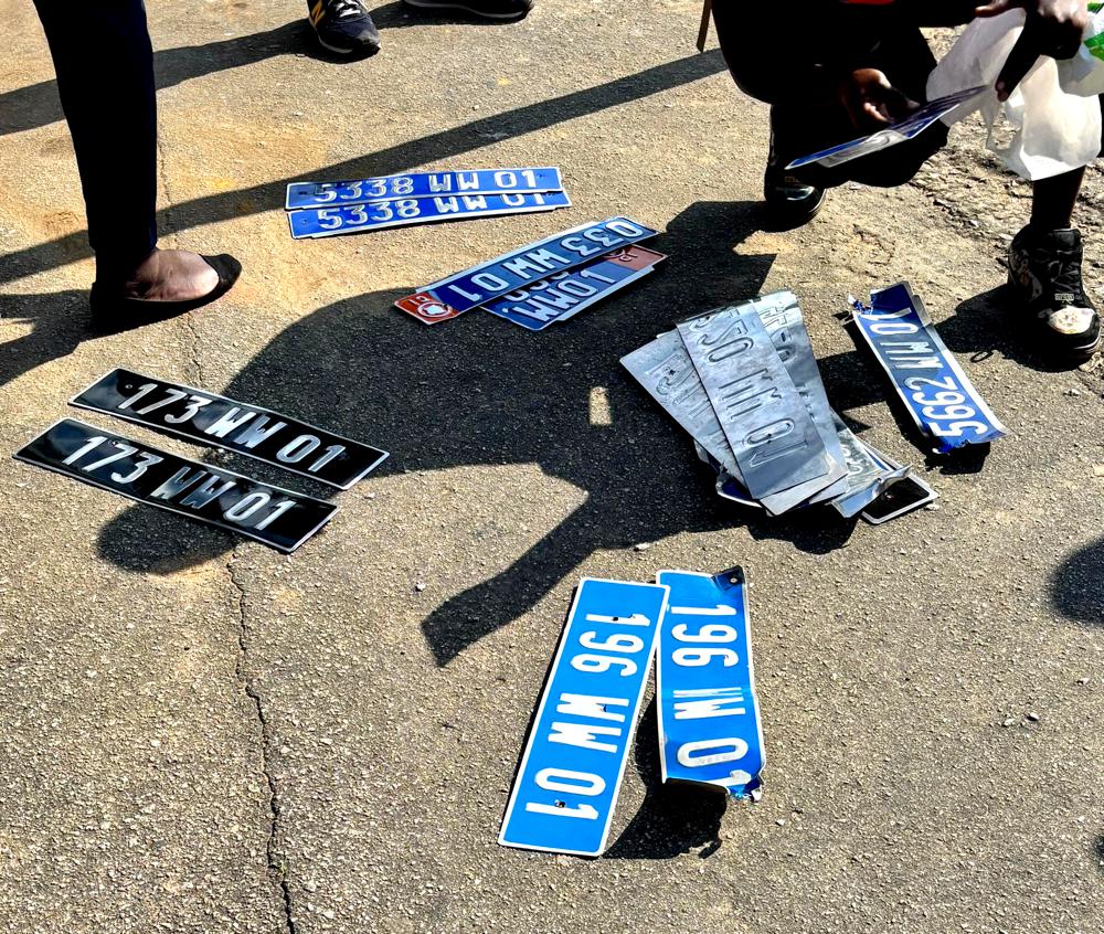 Transport : la traque contre les plaques d'immatriculation « banalisées » ou « fantaisistes » a effectivement démarré avec le retrait de plusieurs plaques illégales