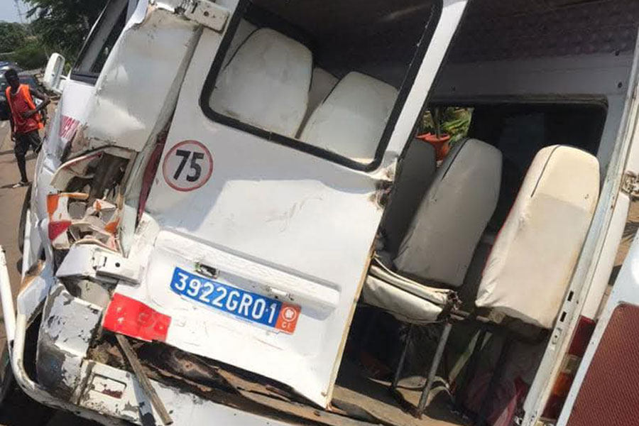 Côte d'Ivoire : Un carambolage fait 11 victimes, dont un blessé grave, à Bingerville (Pompiers)
