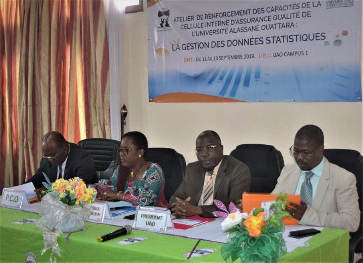 Atelier de renforcement des capacités de la cellule interne d’assurance qualité de L’UAO « La Gestion Des Données Statistiques » Université Alassane Ouattara, 11-13 septembre 2019 : Allocution du Président de l’UAO. Professeur Lazare POAMÉ