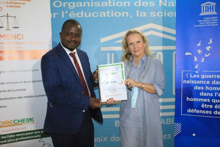 Covid-19/Fake news: le Repprelci, faîtière de la presse numérique en Côte d’Ivoire, remet un rapport final à l’Unesco