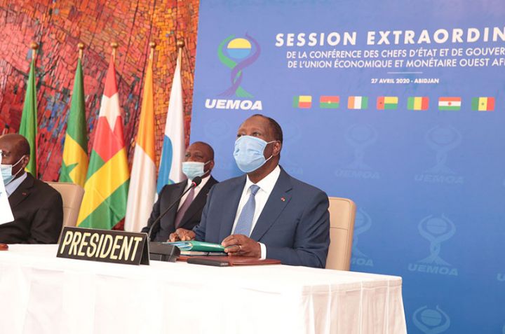 Coronavirus : le Président Alassane Ouattara appelle les Chefs d’Etat et de gouvernement de l’UEMOA à une lutte coordonnée