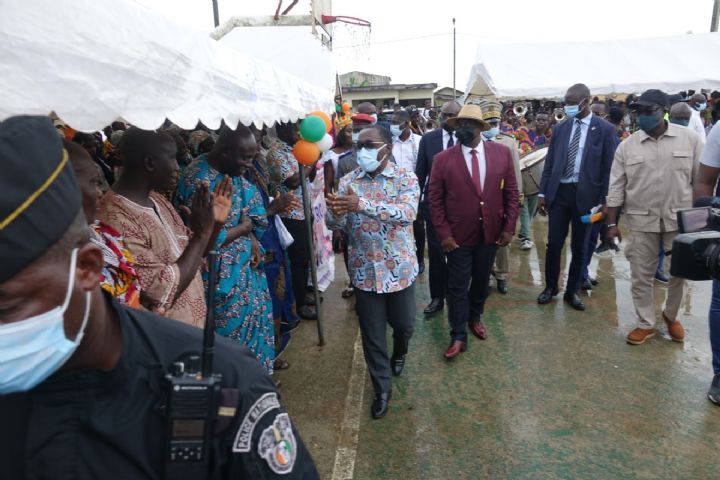 Les populations de Maféré reconnaissantes au Président Ouattara pour la nomination d’Aka Aouélé