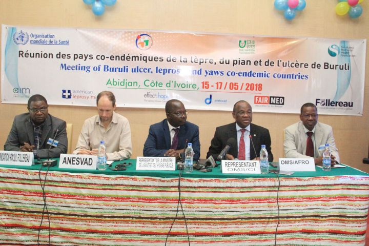 Ouverture à Abidjan d’une réunion des pays co-endémiques de la lèpre, de l’ulcère de Buruli et du pian
