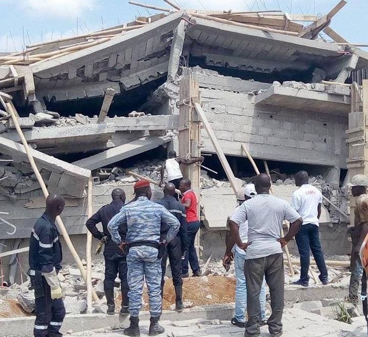 Plus de 10 personnes blessées dans l’effondrement d’un immeuble à Yamoussoukro