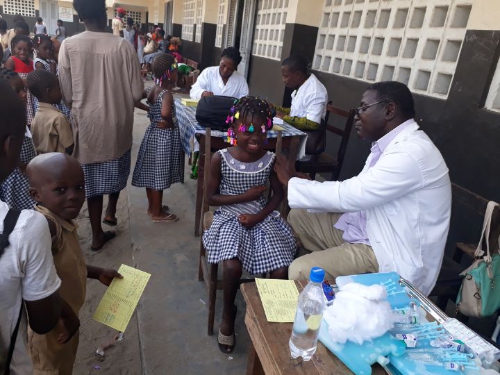 600 écoliers vaccinés contre la Méningite AC, la fièvre Typhoïde et le Tétanos