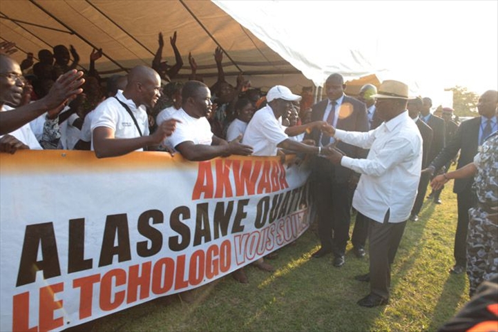 A Tiébissou, hier: La grande peur de Ouattara