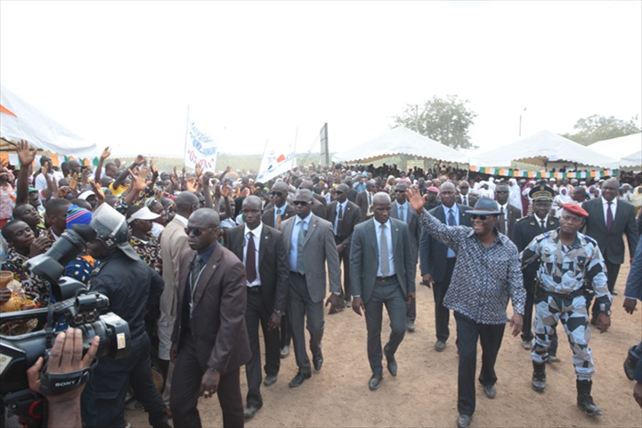 Le Président de la République a animé un meeting à Béoumi au 4ème jour de sa visite d’Etat dans la Région du Gbêkê