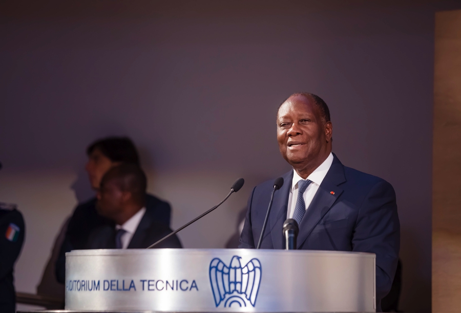 La visita ufficiale del Presidente Ouattara in Italia: un forum economico che riunisce 200 aziende italiane e 100 rappresentanti di aziende ivoriane