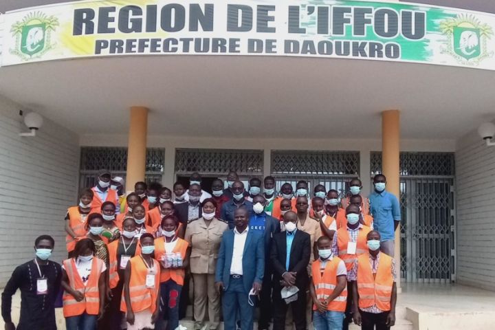 Des vivres et non vivres aux pensionnaires du chantier-école de la mine d’or de Nangbokro