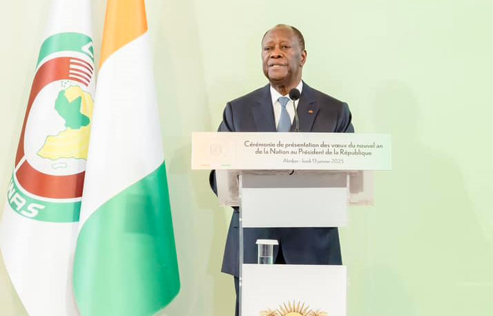 Vœux du nouvel an : le Président Alassane Ouattara exhorte l'armée à s'inscrire dans la dynamique de prévention des tensions sociales