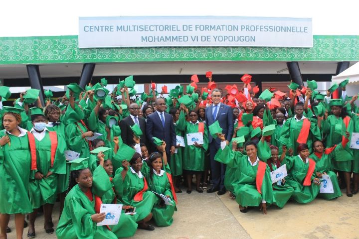 Côte d’Ivoire: sortie de la première promotion du Centre multisectoriel Mohamed VI de Yopougon