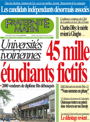 Fraternité Matin N° 13624