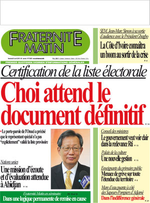 Fraternité Matin N° 13625