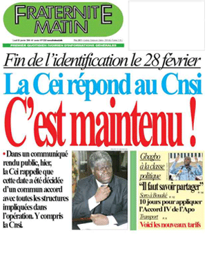 Fraternité Matin N° 13262