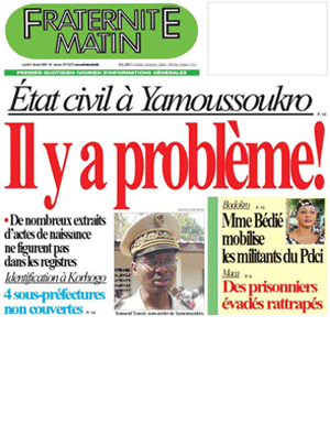 Fraternité Matin N° 13274