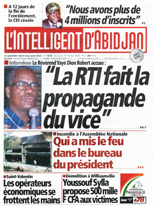 L’intelligent d’Abidjan N° 1618