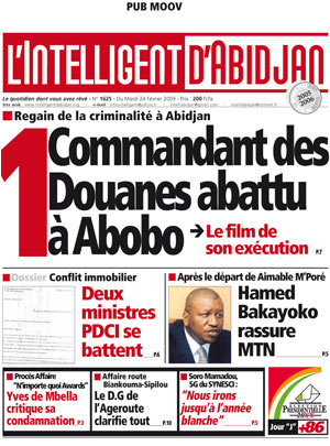 L’intelligent d’Abidjan N° 1625