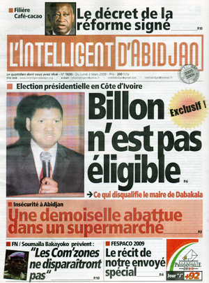 L’intelligent d’Abidjan N° 1630