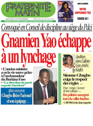 Fraternité Matin N° 13296